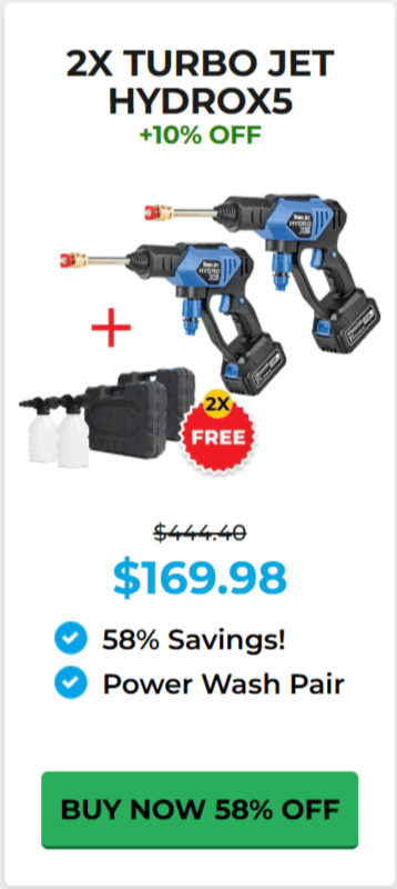 Hydrox5 Power Washer package offer price 