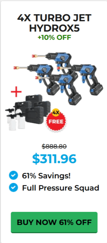 Hydrox5 Power Washer package offer price 